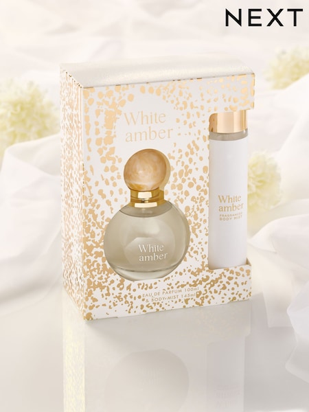 White Amber 100ml Perfume and 145ml Body Mist Gift Set (Q93283) | £20
