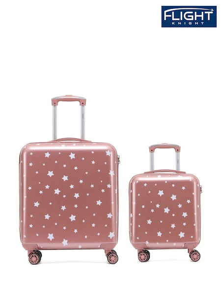 Flight Knight Medium and Large Check-In Hold Luggage Hardcase Travel Suitcases Set Of 2 (Q93396) | £140