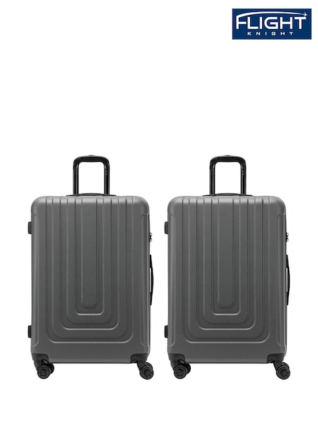 Flight Knight Large Check-In Hold Luggage Hardcase Travel Suitcases Set of 2 (Q93416) | £140