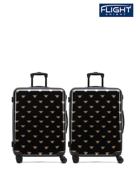 Flight Knight Set Of 2 Large Check-In Hold Luggage Hardcase Travel Flight Knight Suitcases (Q93450) | £0