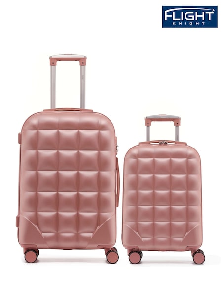 Flight Knight Set Of 2 Large Check-In & Small Carry-On Bubble Hardcase Travel Suitcase (Q93451) | £110