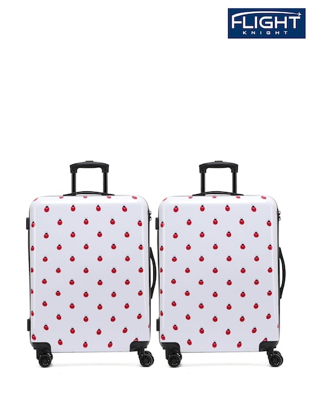 Flight Knight Set Of 2 Large Check-In Hold Luggage Hardcase Travel Flight Knight Suitcases (Q93470) | £160