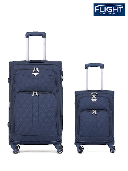 Flight Knight Medium & Large Check-In Hold Luggage Soft Case Travel Suitcases Set of 2 (Q93493) | £140