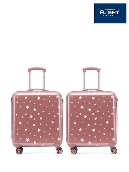 Flight Knight Medium Check-In Hold Luggage Hardcase Travel Suitcases Set of 2 (Q93495) | £130