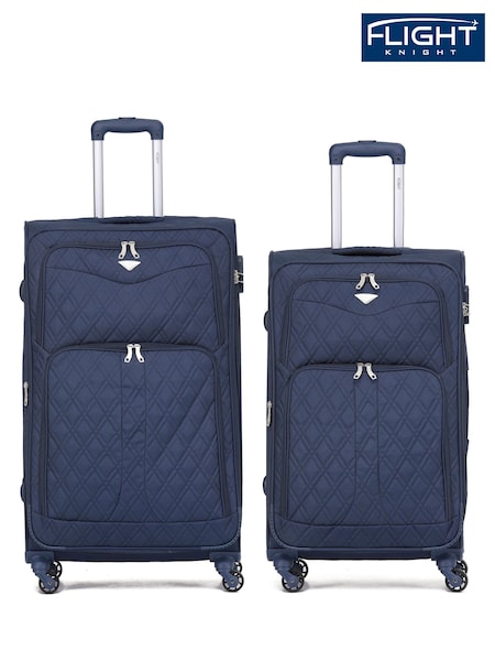 Flight Knight Medium Check-In and Small Carry On Soft Case Travel Suitcases Set Of 2 (Q93506) | £120