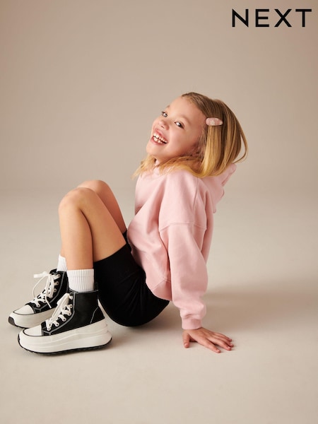 Black Extra Chunky Lace-Up With Zip Trainers (Q93508) | £27 - £34