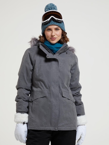 Mountain Warehouse Grey Snow II Womens Waterproof Ski Coat (Q93594) | £136