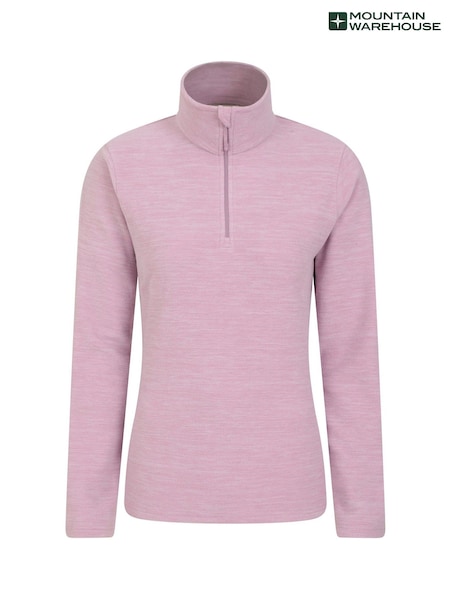 Mountain Warehouse Light Pink Womens Snowdon Melange Fleece (Q93597) | £25