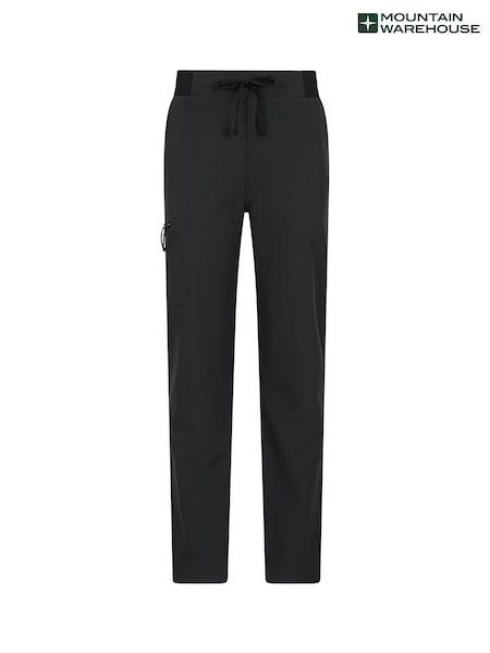 Mountain Warehouse Black Adventure Womens Water Resistant Fleece Lined Trousers (Q93604) | £64