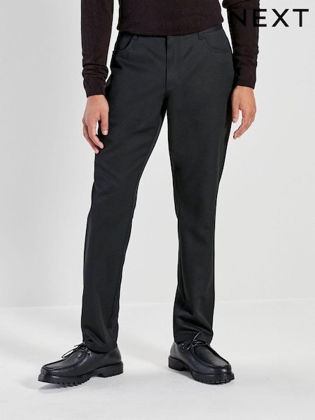 Black Smart Jean Style Trousers (Q93781) | £22