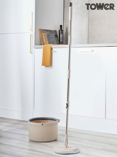 Tower Grey Duo Compact Spin Mop (Q93784) | £22