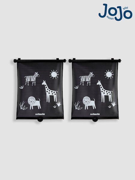 JoJo Maman Bébé 2-Pack Roll Down Safari Sunshades (Q93984) | £12