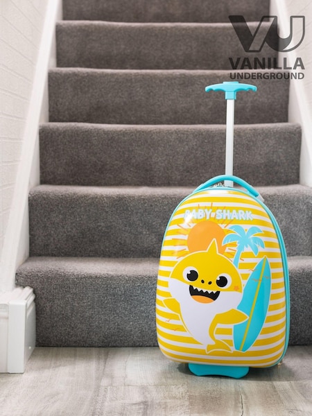Vanilla Underground Yellow Baby Shark Suitcase (Q94408) | £54