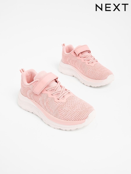 Blush Pink Glitter School PE Trainers (Q94592) | £22 - £28