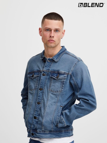 Blend Blue Blend Authentic Denim Jacket With Branded Button Detail (Q94635) | £58