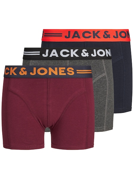 JACK & JONES JUNIOR Black Boxers 3 Pack (Q95101) | £22