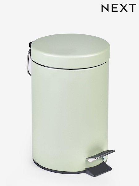 Sage Green Soft Close Pedal 3 Litre Bin (Q95163) | £12