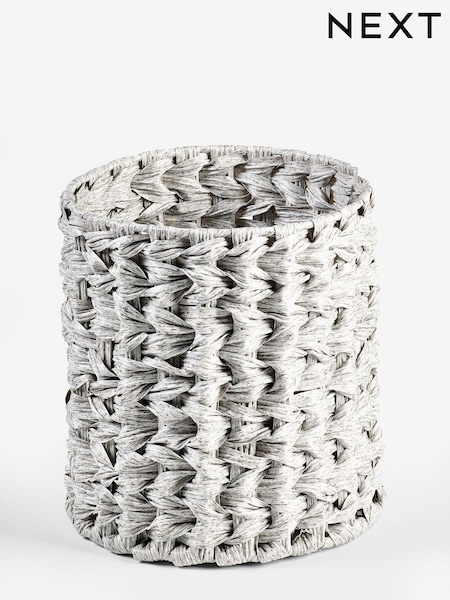 Grey Woven Bin (Q95165) | £16