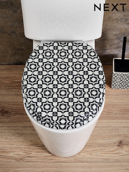 Monochrome Geo Toilet Seat (Q95241) | £38