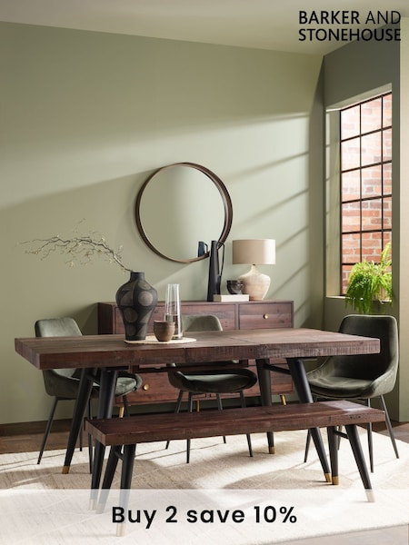 Barker and Stonehouse Brown Modi Reclaimed Wood 6-8 Seater Extending Dining Table (Q95418) | £645