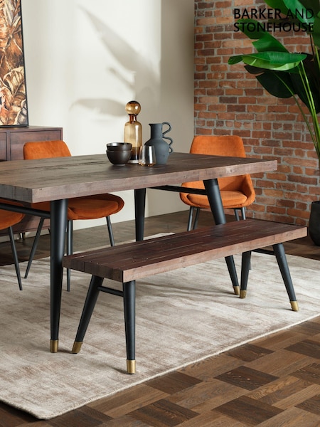 Barker and Stonehouse Brown Modi Reclaimed 160cm Wood Bench (Q95421) | £145