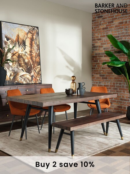 Barker and Stonehouse Brown Modi Reclaimed Wood Dining Table (Q95452) | £445