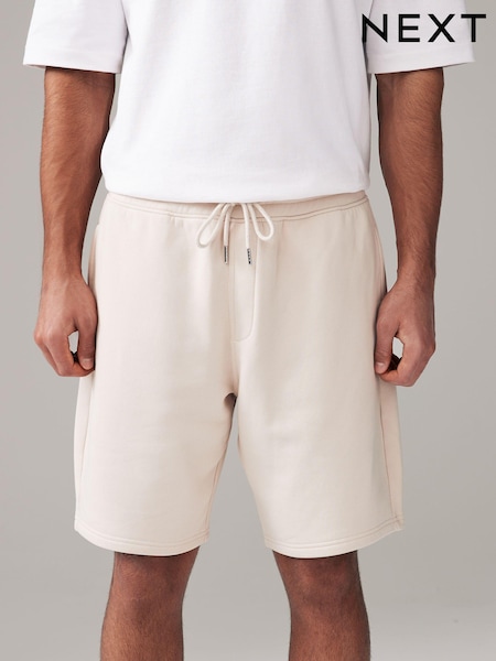 Ecru White Soft Fabric Jersey Shorts (Q95721) | £18
