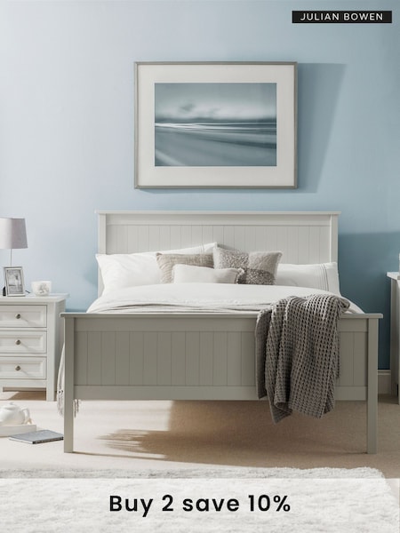 Julian Bowen Dove Grey Maine Bed Bed (Q96087) | £310 - £395