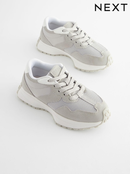 Grey Lace-Up Chunky Trainers (Q96174) | £25 - £32