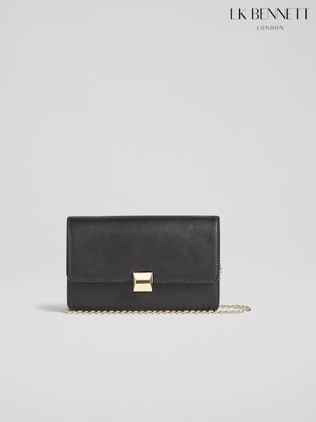 LK Bennett Black Otto Vegan Leather Shoulder Bag (Q96368) | £169