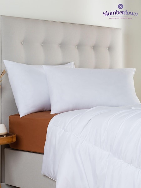 Slumberdown 2 Pack Climate Control Super Support White Pillows (Q97043) | £21