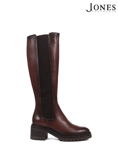 Jones Bootmaker Leather Knee High Boots (Q97201) | £180