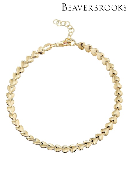 Beaverbrooks Gold Plated Heart Bracelet (Q97702) | £65