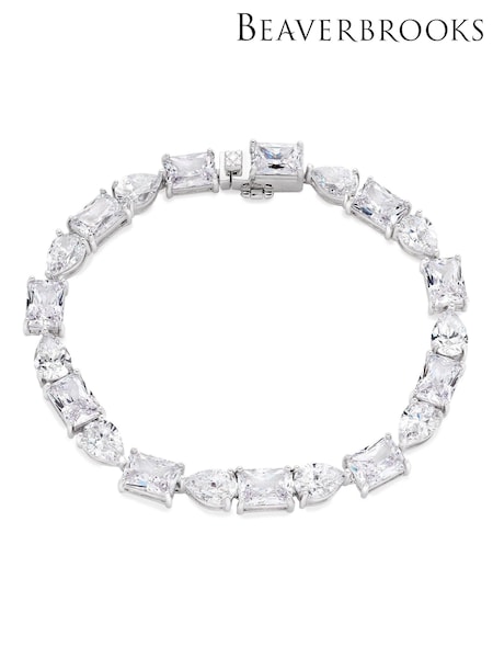 Beaverbrooks Sterling Silver Cubic Zirconia Tennis Bracelet (Q97708) | £195