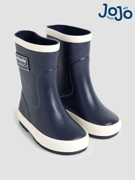 JoJo Maman Bébé Navy Blue Wellies (Q97800) | £20.50 - £22.50