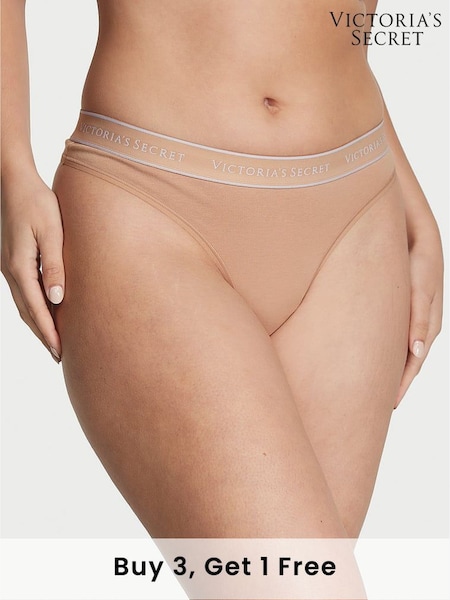Victoria's Secret Praline Nude Thong Knickers (Q97941) | £9