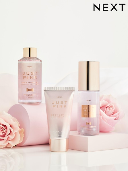Just Pink Mini Travel Bath & Body Gift Set (Q98081) | £12