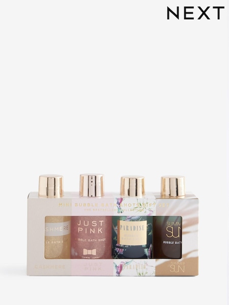 Set of 4 Mini Bubble Bath Shots Gift Set (Q98099) | £10