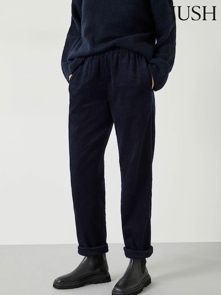 Hush Blue Lisa Corduroy 100% Cotton Trousers (Q98479) | £79
