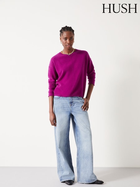 Hush Purple Saphira Cashmere Jumper (Q98552) | £145