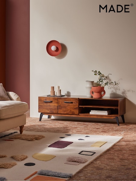 MADE.COM Dark Mango Wood Lucien Up to 60 Inch TV Unit (Q98634) | £599