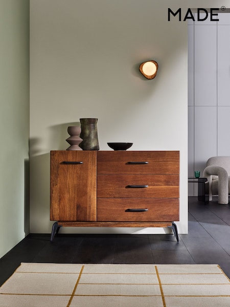 MADE.COM Dark Mango Wood Lucien Small Sideboard (Q98639) | £899