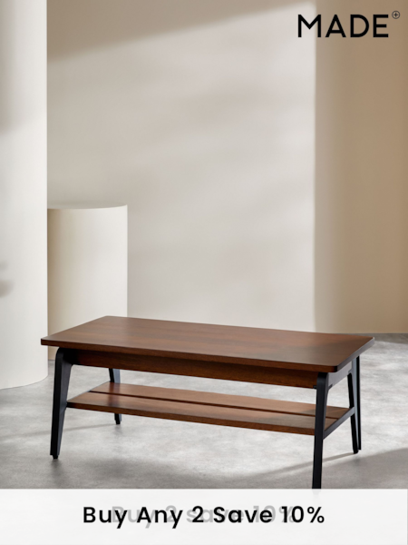 MADE.COM Dark Mango Wood Lucien Rectangular Coffee Table (Q98640) | £549