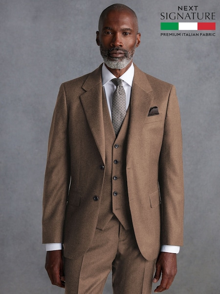 Neutral Signature Zignone Flannel Suit Jacket (Q99046) | £149