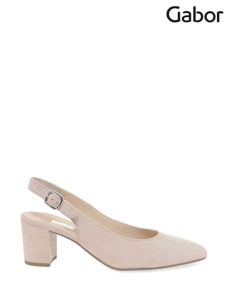 Gabor Pink Helmsdale Rouge Suede Slingback Shoes (Q99055) | £95