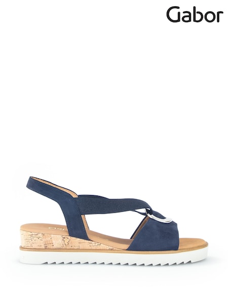 Gabor Wide Fit Reese Soft Nubuck Sandals (Q99129) | £90