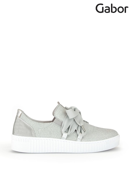 Gabor Waltz Leather Trainers (Q99298) | £95
