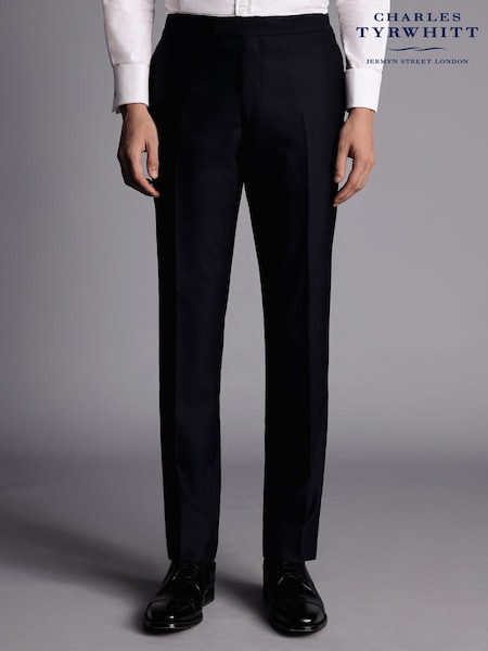 Charles Tyrwhitt Black Chrome Slim Fit Dinner Suit Trosusers (Q99322) | £130