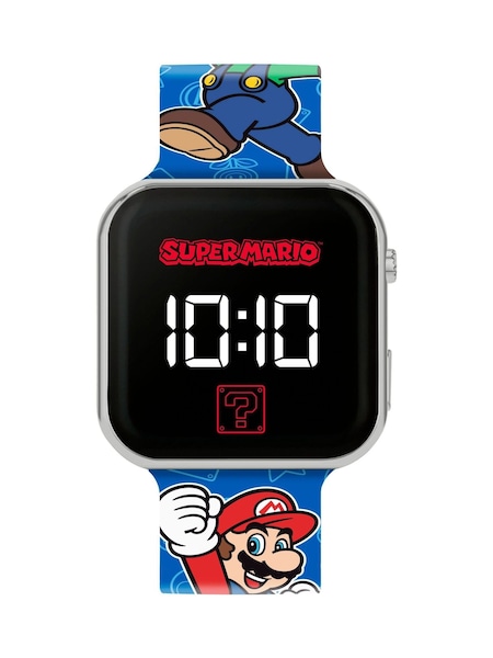 Peers Hardy Multi Super Mario Bros. Printed LED Watch (Q99365) | £13