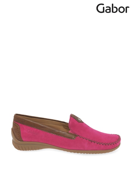 Gabor Wide Fit California Corda Nubuck Moccassins (Q99436) | £90